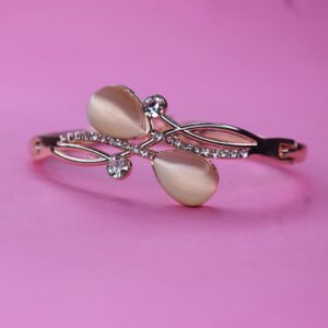 Blossom Dew Drop Rose Gold Bracelet - Image 3