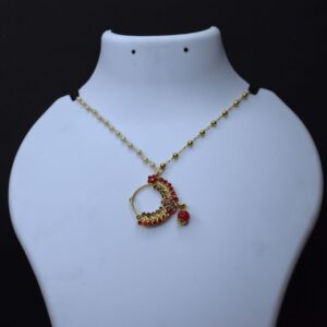 Royal Radiance Red & Gold Mangalsutra - Image 3